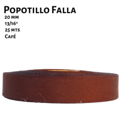 Popotillo Falla 20 mm café a detalle