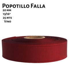 Popotillo Falla 20 mm vino marca comex