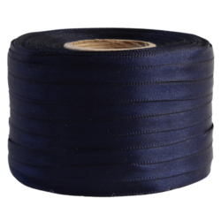Satinado Doble Cara 6 mm 18 mm Azul Marino