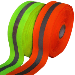 Rollo de reflejante naranja y verde