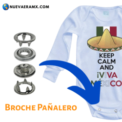 Broche pañalero niquel