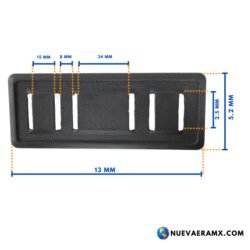 Hombrera plástica Negra para cinta