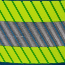 Reflectante 50 mm amarillo con gris