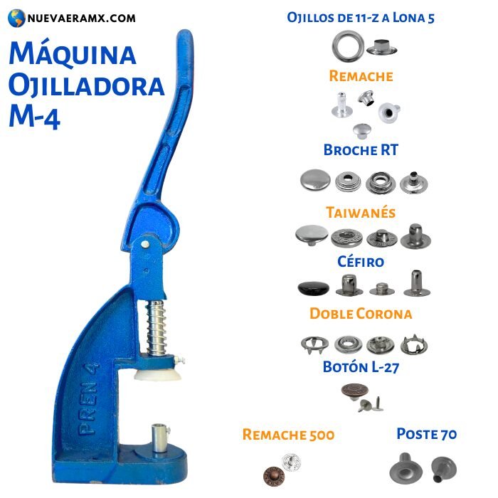 Remachadora Ojilladora Chango M4