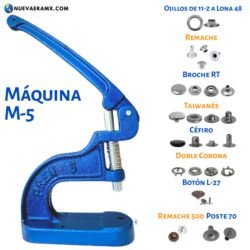 Remachadora Ojilladora Chango M5