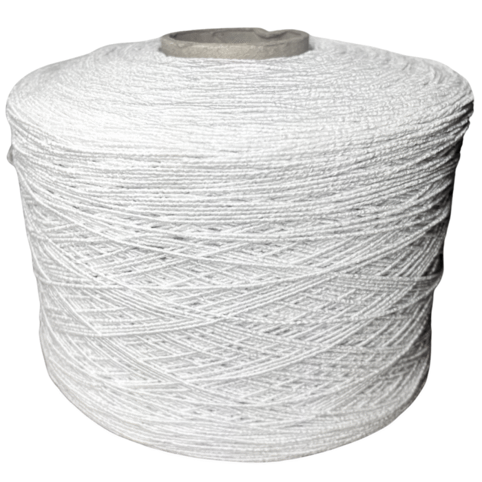 Hilo elástico blanco entochado de 1 mm para cubrebocas y manualidades. Venta por kilo.