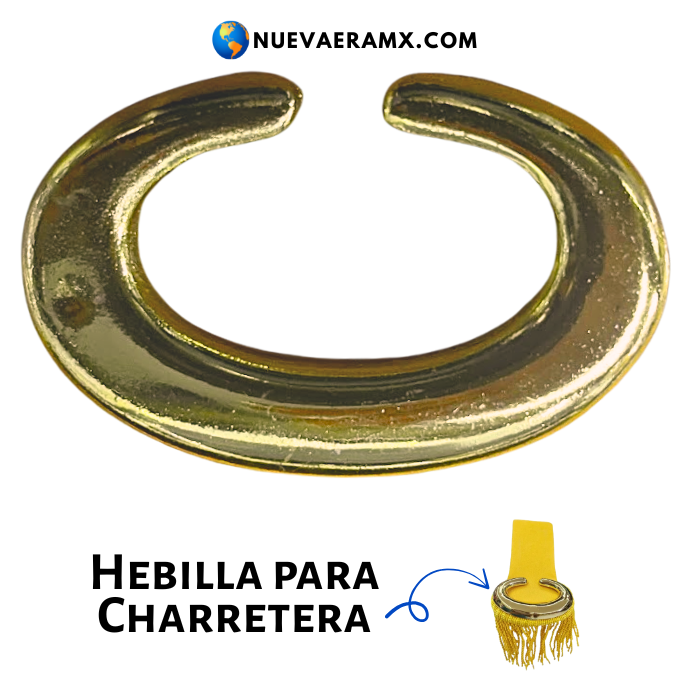 Hebilla Charretera Dorada