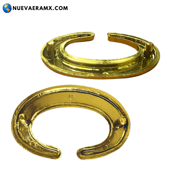 Juego de Hebillas plasticas doradas para charretera